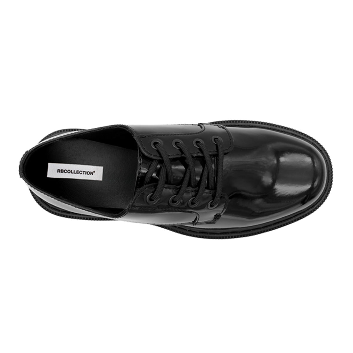 Foto 5 pulgar | Zapatos Oxfords RBCollection Charol Negros para Mujer