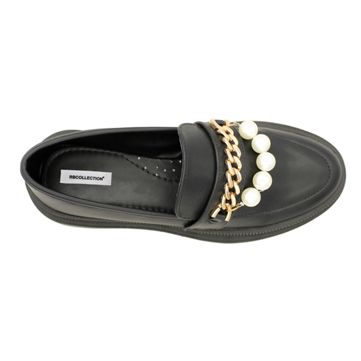 Foto 6 pulgar | Mocasines RBCollection Negro para Mujer