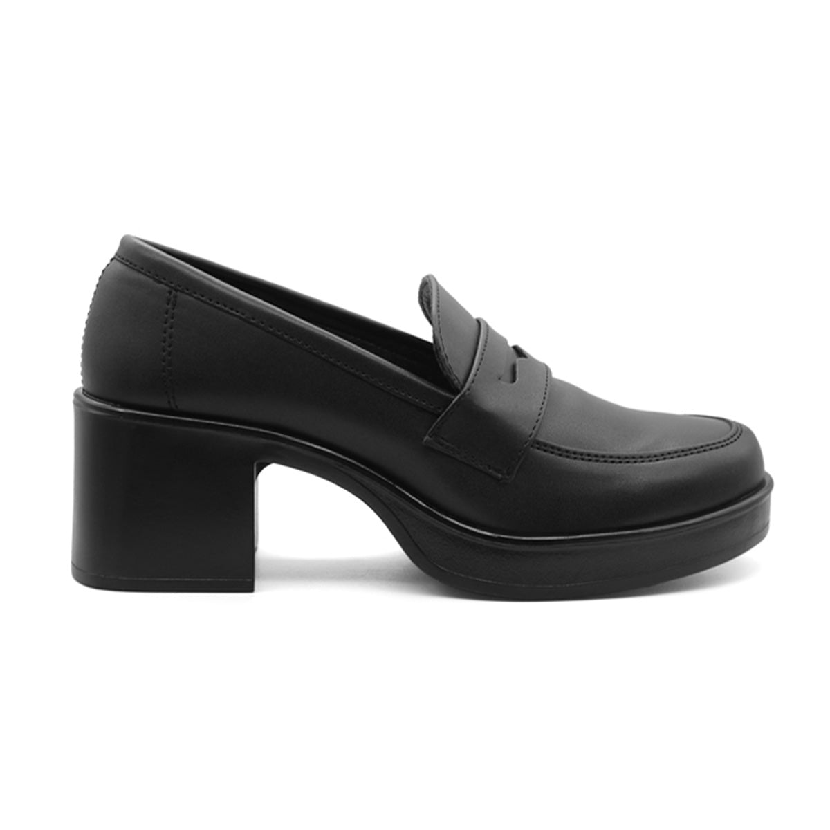 Foto 2 | Mocasines Exterior Piel Vegana de Rbcollection color Negro para Mujer