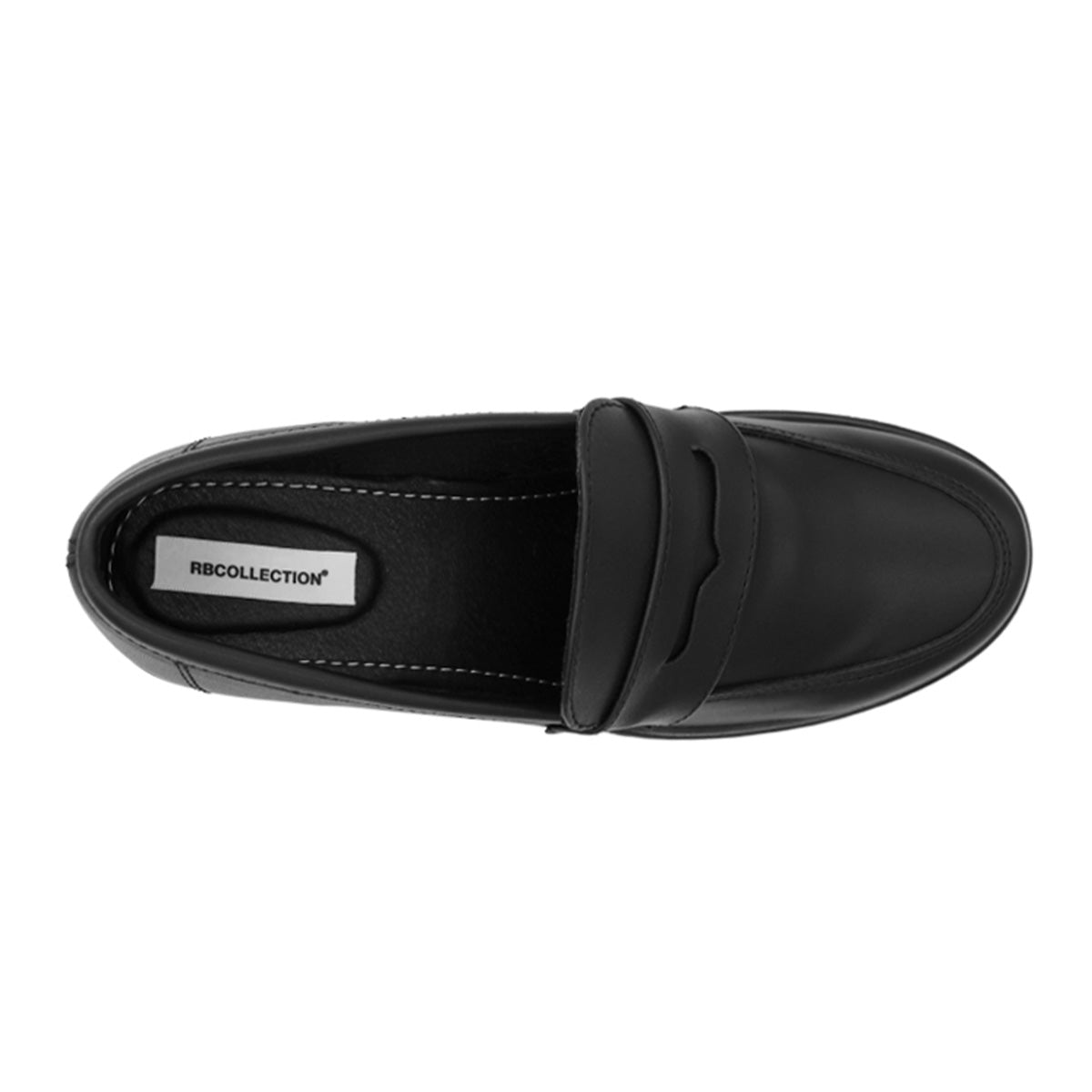 Foto 6 pulgar | Mocasines Exterior Piel Vegana de Rbcollection color Negro para Mujer