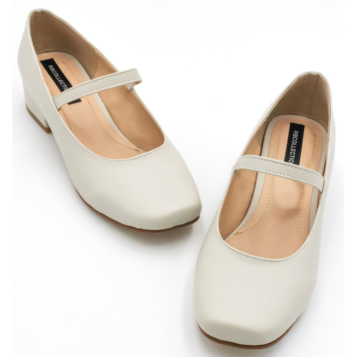 Foto 6 pulgar | Zapato Rbcollection Piel Sintética Beige para Mujer