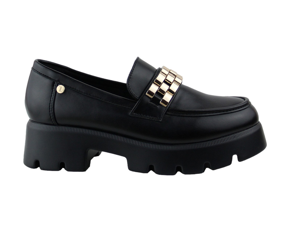 Foto 3 pulgar | Brogue Para Mujer Lob Footwear Pu Negro 92804551