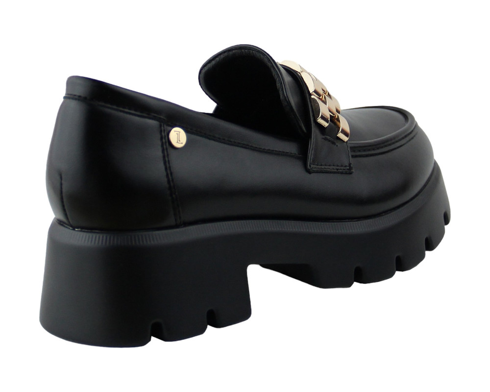 Foto 4 pulgar | Brogue Para Mujer Lob Footwear Pu Negro 92804551