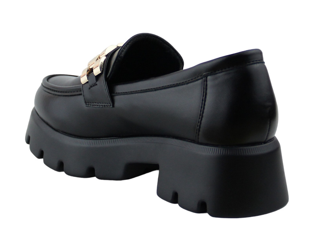 Foto 5 pulgar | Brogue Para Mujer Lob Footwear Pu Negro 92804551