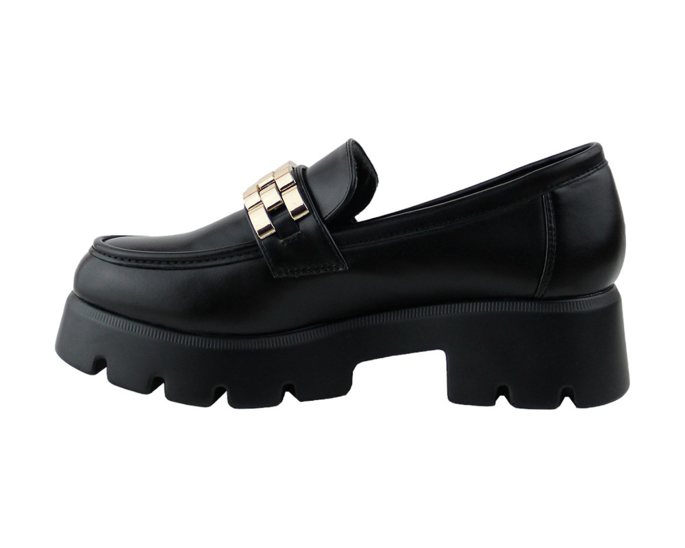 Foto 6 pulgar | Brogue Para Mujer Lob Footwear Pu Negro 92804551