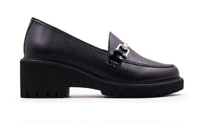 Foto 1 | Zapatos Hispana 015703 Pelle Caprina Negro Casual Dama