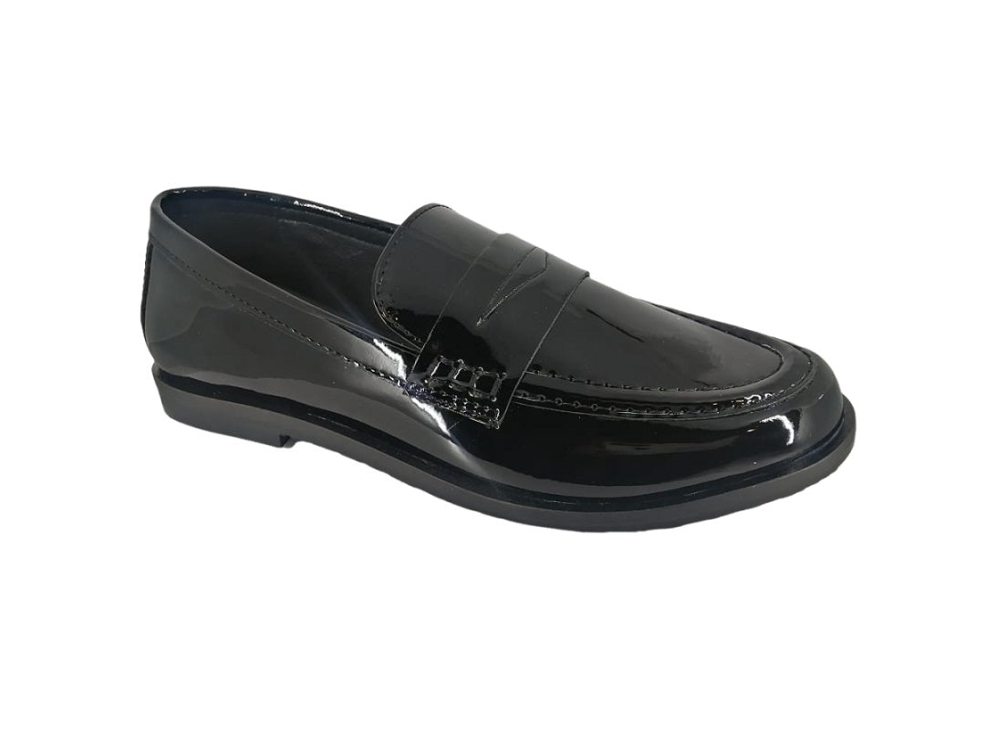 Zapatos Hispana 016751 Charol Pelle Negro Casual Dama