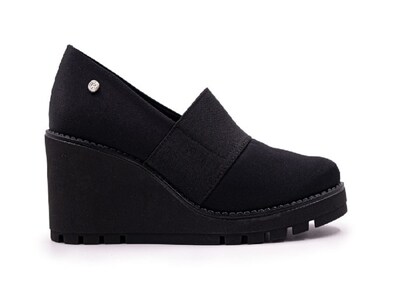 Foto 1 | Zapatos Hispana 015451 Licra Textil Negro Casual Dama