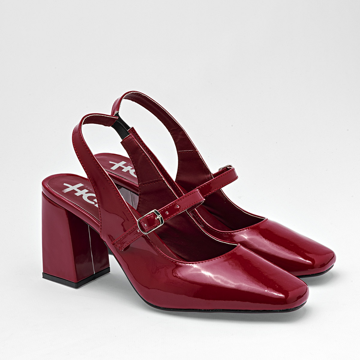 Foto 3 pulgar | Hg Zapatos Para Mujer Rojo