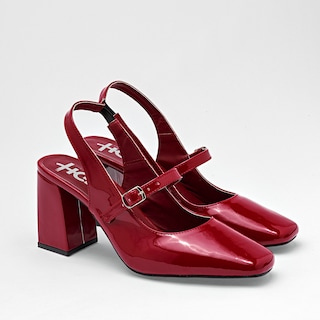 Foto 2 | Hg Zapatos Para Mujer Rojo