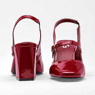 Foto 3 | Hg Zapatos Para Mujer Rojo