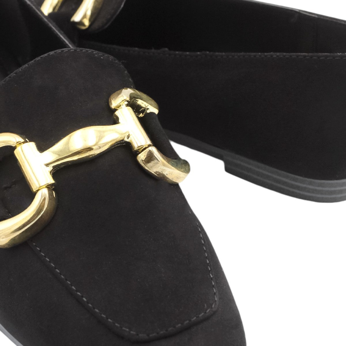 Foto 6 | Oxfords Rbcollection Exterior Gamuza Sintética Negro para Mujer