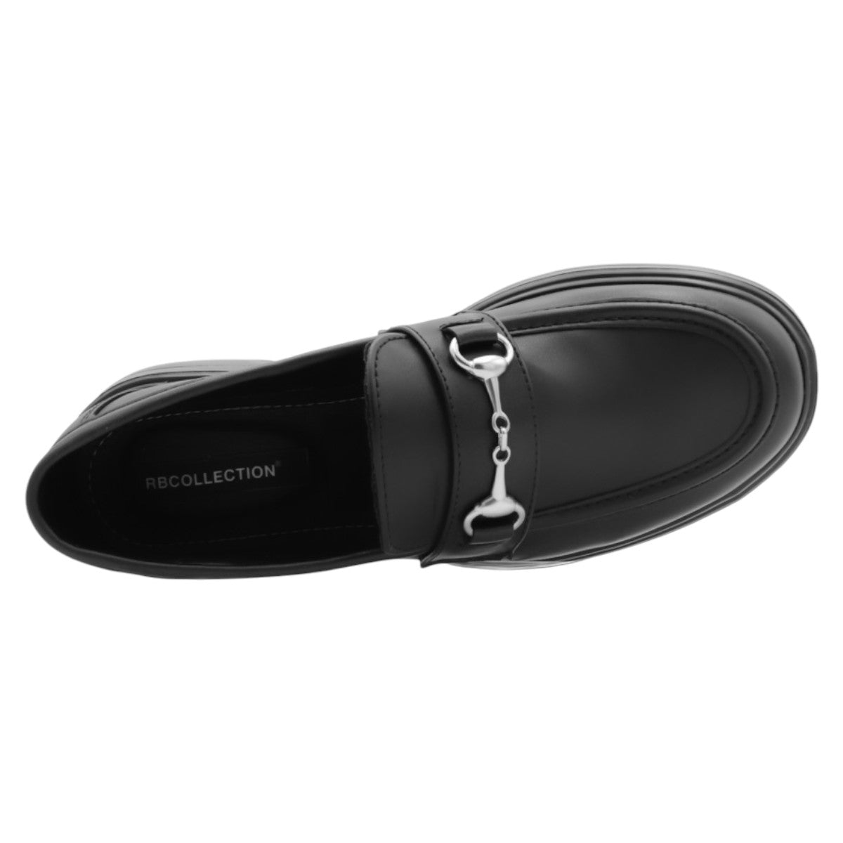 Foto 5 pulgar | Mocasines Rbcollection Exterior Sintético Negro para Mujer