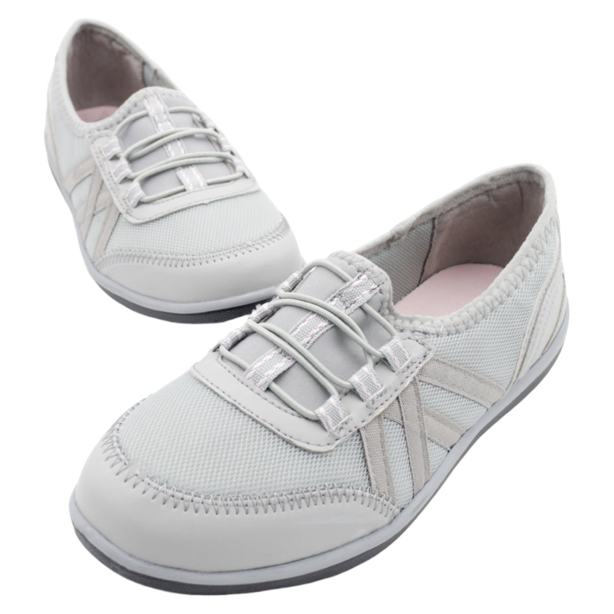 Foto 6 pulgar | Zapatos Confort Rbbasics Exterior Textil Color Gris Para Mujer