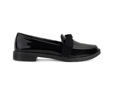 Foto 2 | Mocasín Color Negro Moño Material Charol
