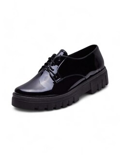 Foto 1 | Zapato Calzado Watanabe Color Negro Charol Agujetas