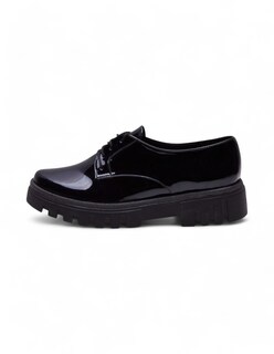 Foto 2 | Zapato Calzado Watanabe Color Negro Charol Agujetas
