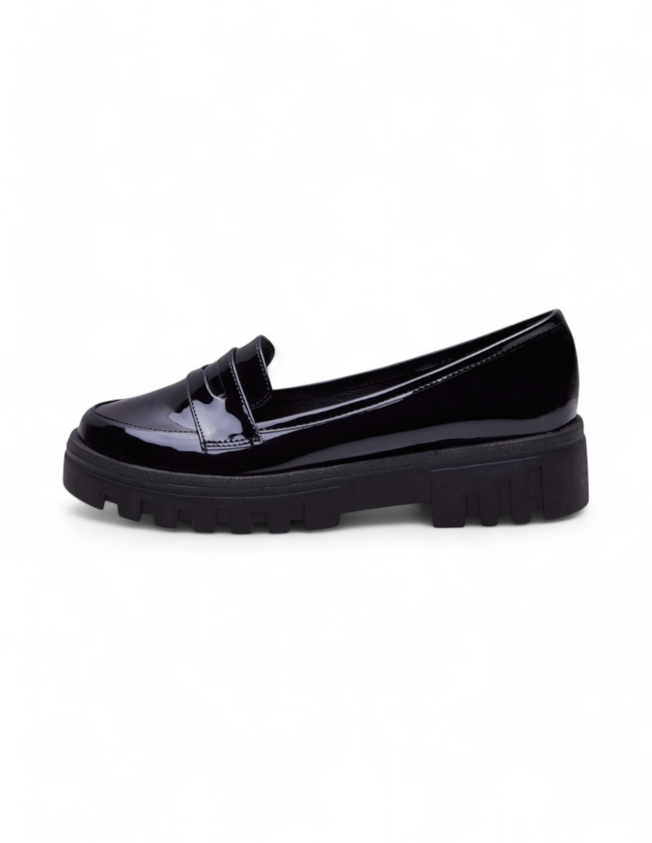 Foto 3 pulgar | Zapato Calzado Watanabe Color Negro Charol Formal