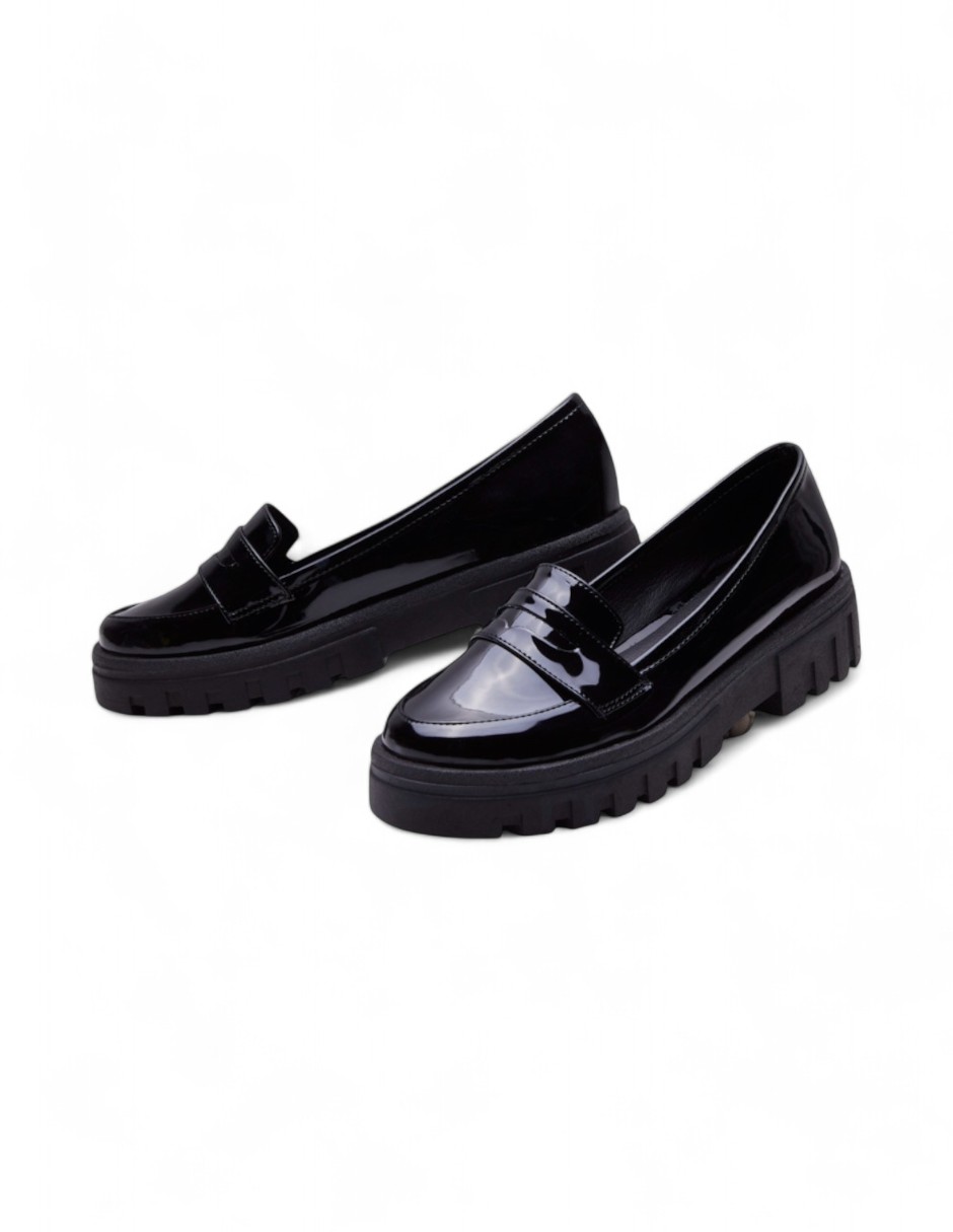 Foto 4 pulgar | Zapato Calzado Watanabe Color Negro Charol Formal