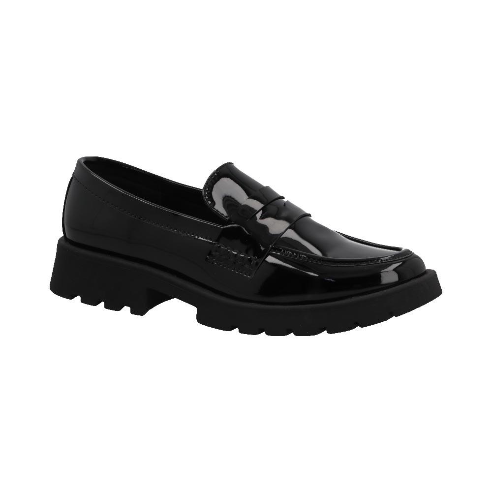 Foto 3 pulgar | Mocasines Mujer Charol Real Jungle Negro