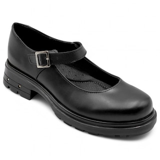 Foto 1 | Mary Jane Exterior Piel Color Negro Para Mujer De Rbcollection