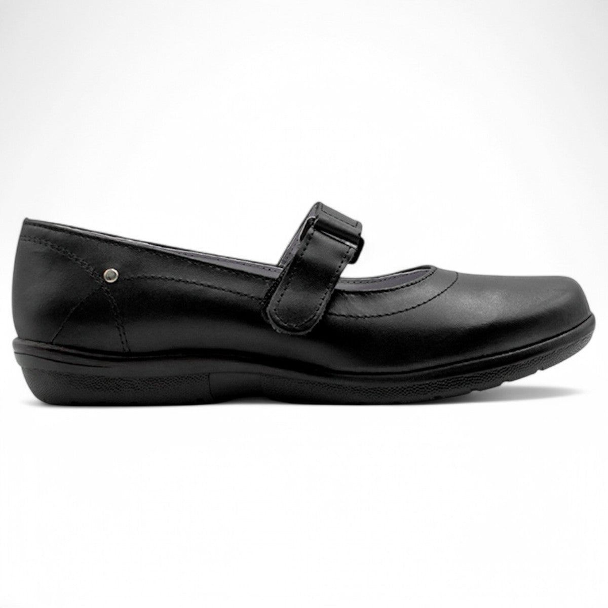 Mary Jane Exterior Piel Vegana Color Negro Para Mujer De Rbcollection