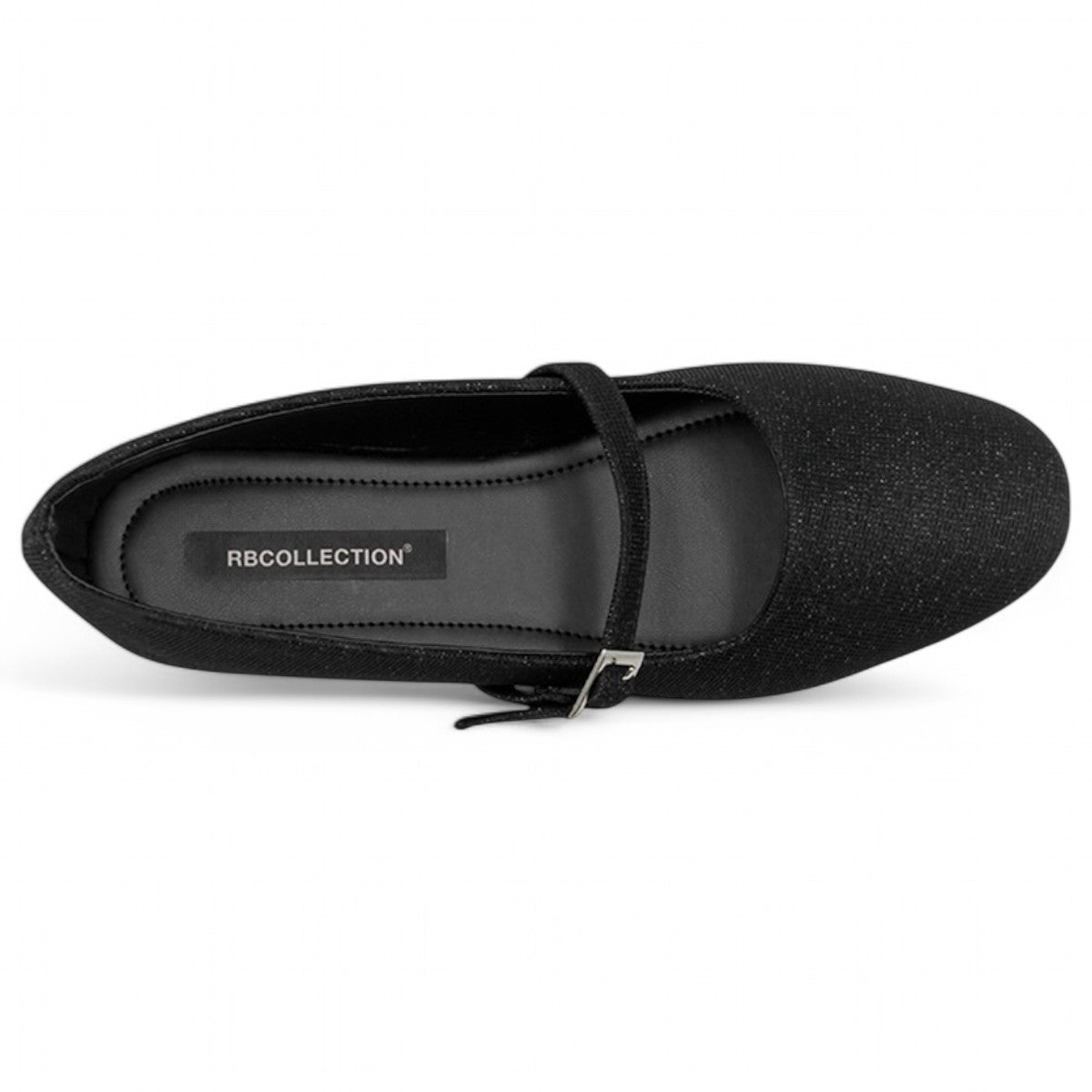 Foto 3 pulgar | Mary Jane Exterior Textil Color Negro Para Mujer De Rbcollection