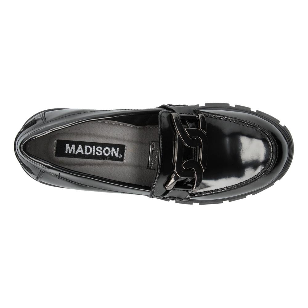 Foto 8 | Zapato Casual Tipo Mocasin Madison Negro Para Mujer [mad59] Negro