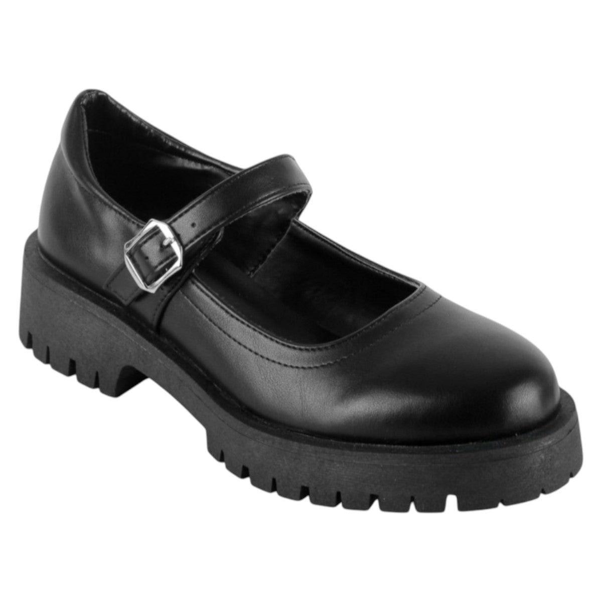 Foto 2 pulgar | Mary Jane Exterior Piel Vegana Color Negro Para Mujer De Rbcollection