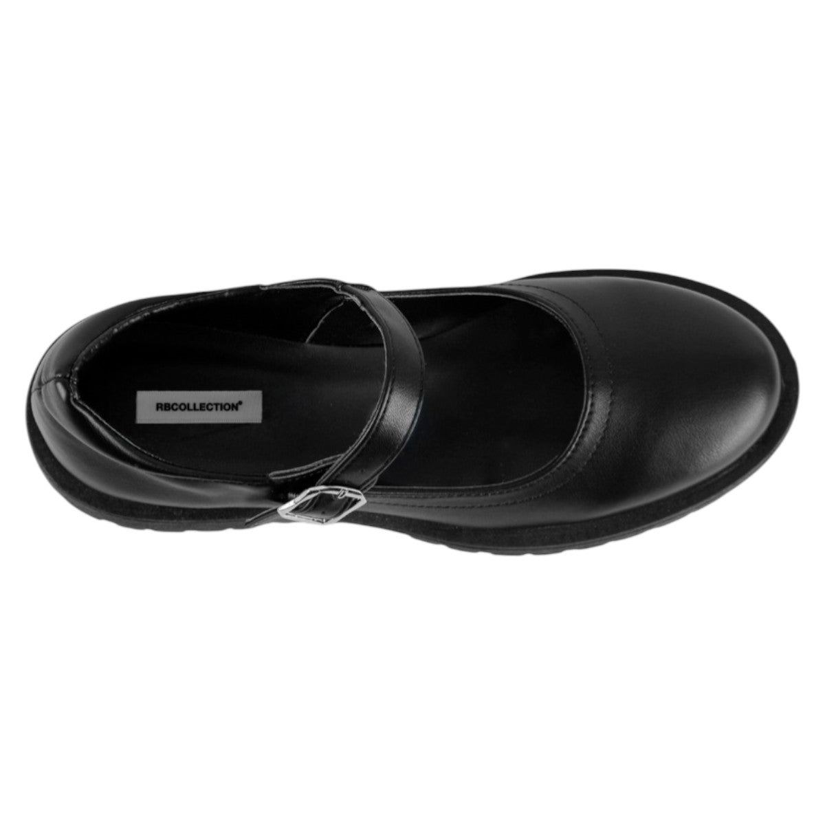 Foto 4 pulgar | Mary Jane Exterior Piel Vegana Color Negro Para Mujer De Rbcollection