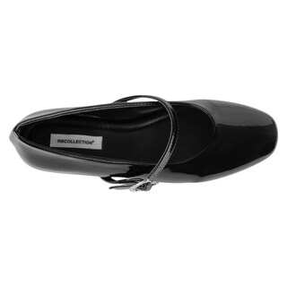 Foto 3 | Mary Jane Exterior Charol Color Negro Para Mujer De Rbcollection