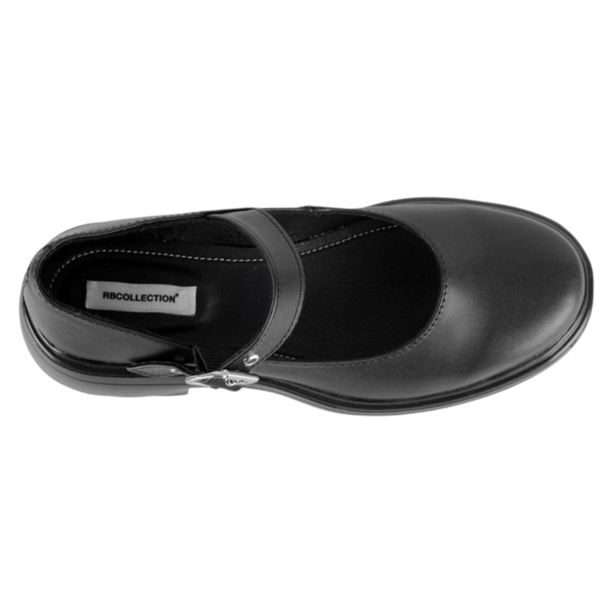 Foto 4 pulgar | Mary Jane Exterior Piel Vegana Color Negro Para Mujer De Rbcollection