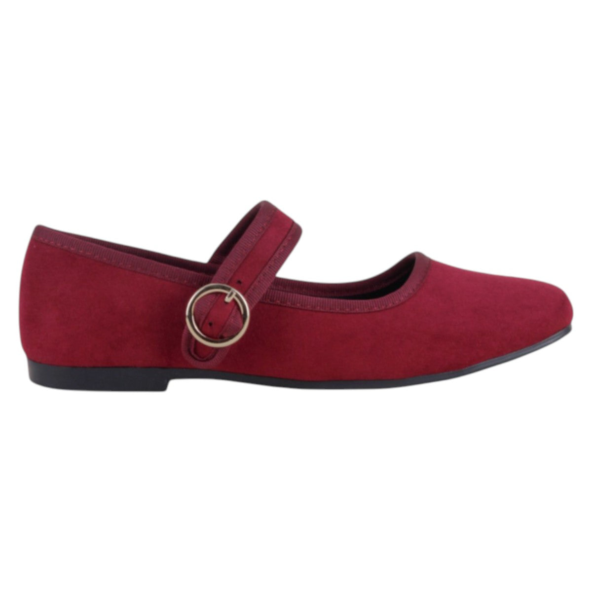 Foto 3 pulgar | Mary Jane Exterior Gamuza Color Rojo Para Mujer De Rbcollection