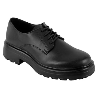 Foto 1 | Oxfords Exterior Piel Vegana Color Negro Para Mujer De Rbcollection