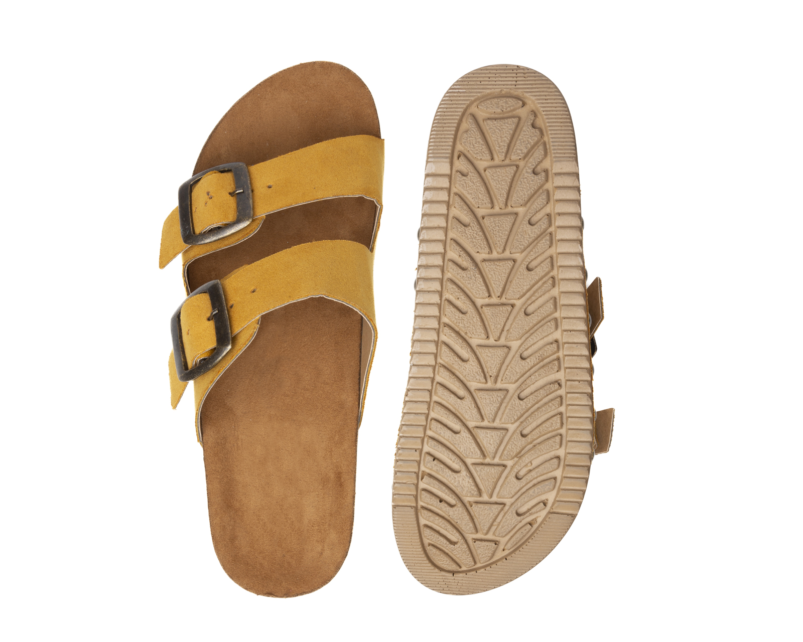 Foto 3 | Huarache con Plataforma Zenda Shoes color Mostaza