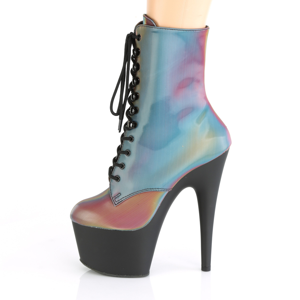 Foto 2 | Botas con Tacón Pleaser Adore-1020refl Rbow/b para Mujer