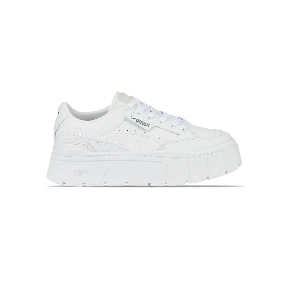 Foto 1 | Tenis Puma Mayze Stack Plataforma Blancos para Mujer
