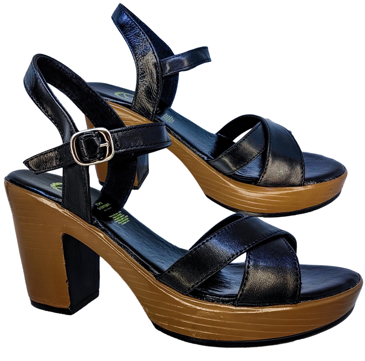 Foto 4 pulgar | Sandalias de Piel con Plataforma Enco Footwear MD114-01 Negras