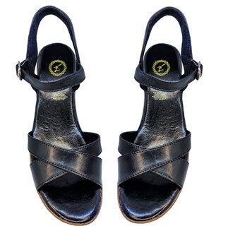 Foto 5 | Sandalias de Piel con Plataforma Enco Footwear MD114-01 Negras