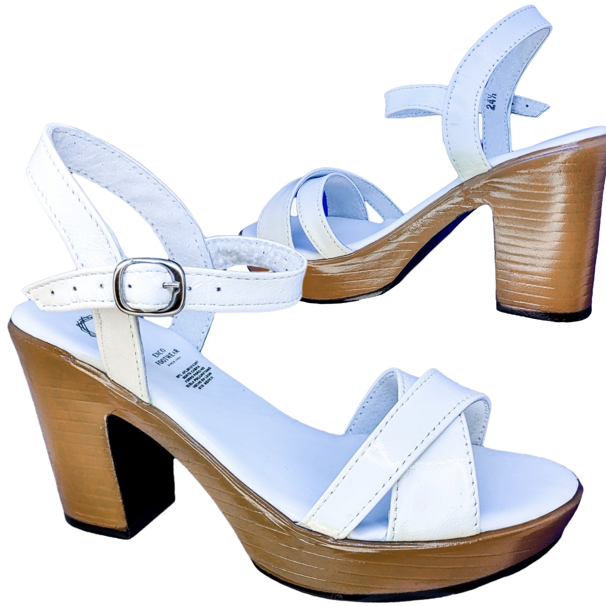 Foto 5 pulgar | Sandalias de Plataforma Enco Footwear MD114-01 Blancas para Mujer