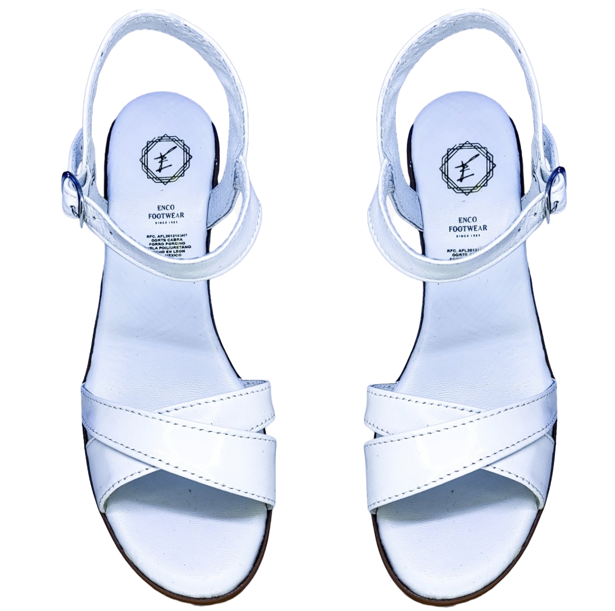 Foto 6 pulgar | Sandalias de Plataforma Enco Footwear MD114-01 Blancas para Mujer
