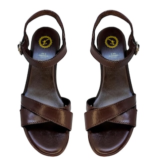 Foto 5 | Sandalias de Piel con Plataforma Enco Footwear MD114-01 Marrón