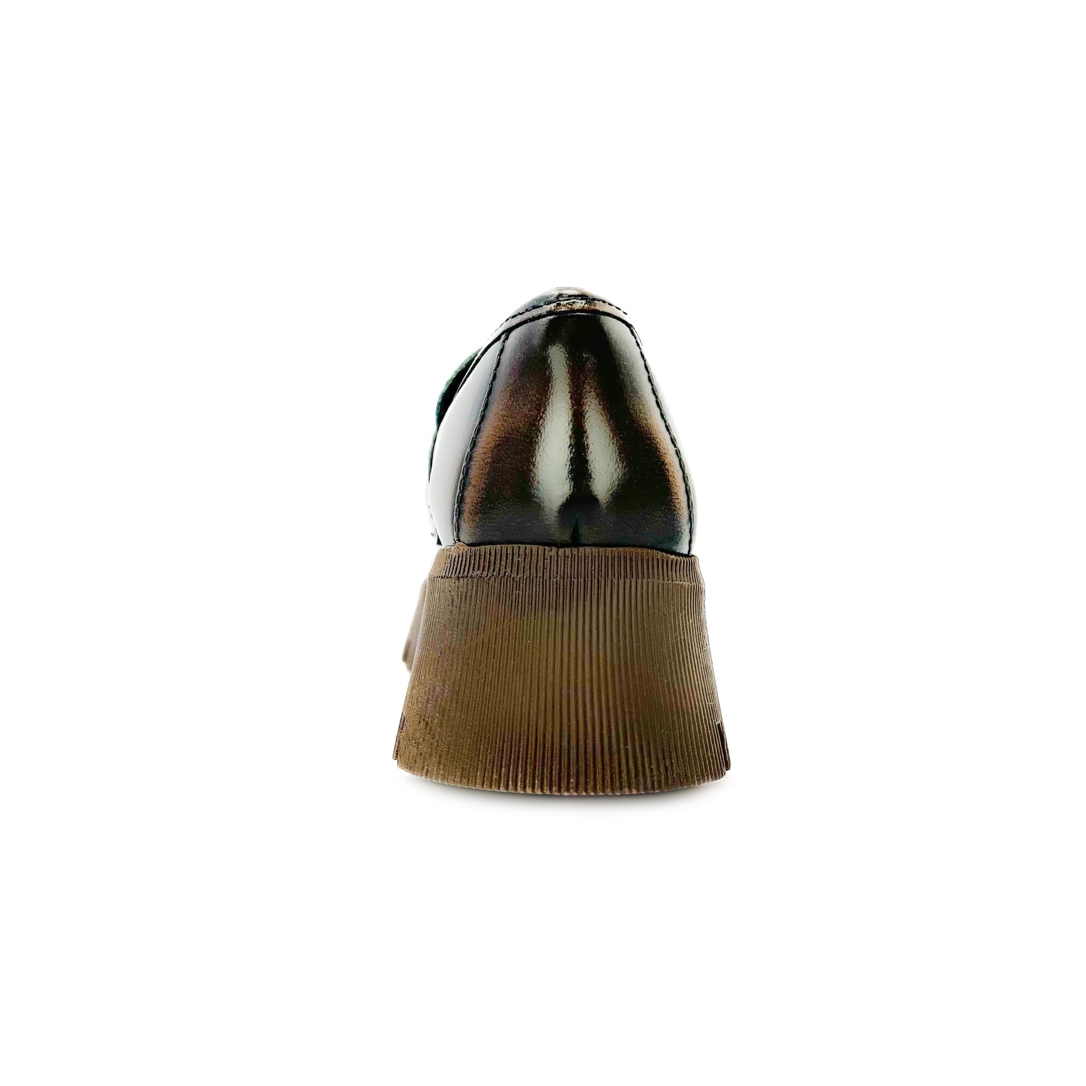 Foto 6 pulgar | Mocasín Penny Loafer Chunky Dasalo en Piel Vacuno Café para Mujer