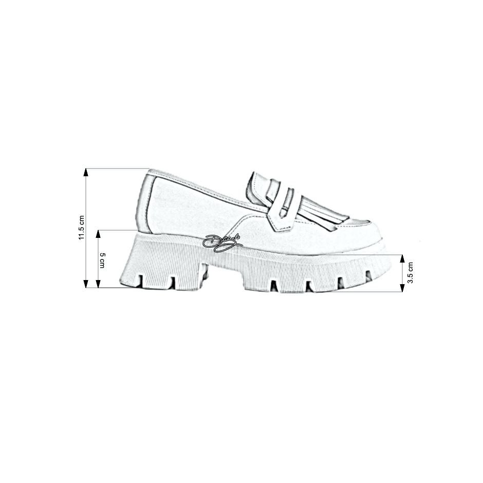 Foto 8 pulgar | Mocasín Penny Loafer Chunky Dasalo en Piel Vacuna Café para Mujer