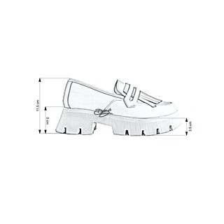 Foto 7 | Mocasín Penny Loafer Chunky Dasalo en Piel Vacuna Café para Mujer