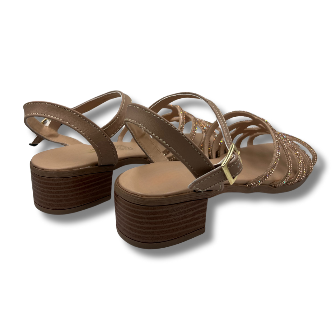 Foto 4 | Sandalias con Tacón Zenda Shoes para Mujer