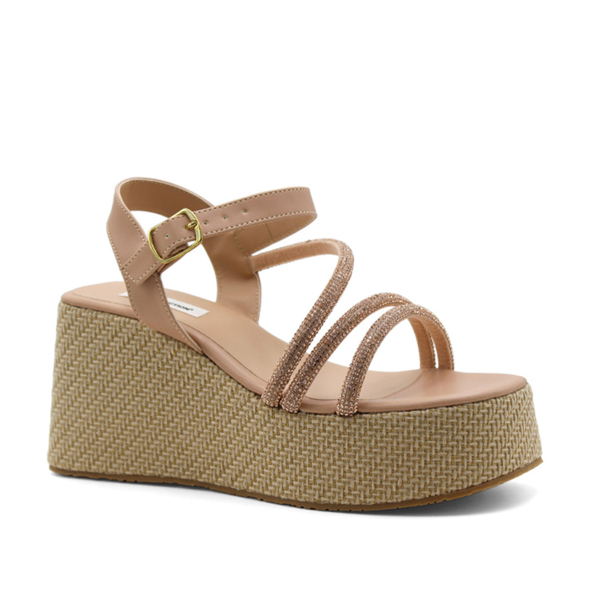 Sandalias Con Plataformas Color Beige  Para Mujer De Rbcollection