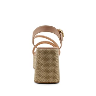 Foto 4 | Sandalias Con Plataformas Color Beige Para Mujer De Rbcollection