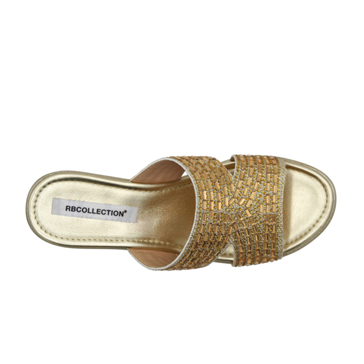Foto 6 pulgar | Sandalias Con Plataformas Color Oro Para Mujer De Rbcollection