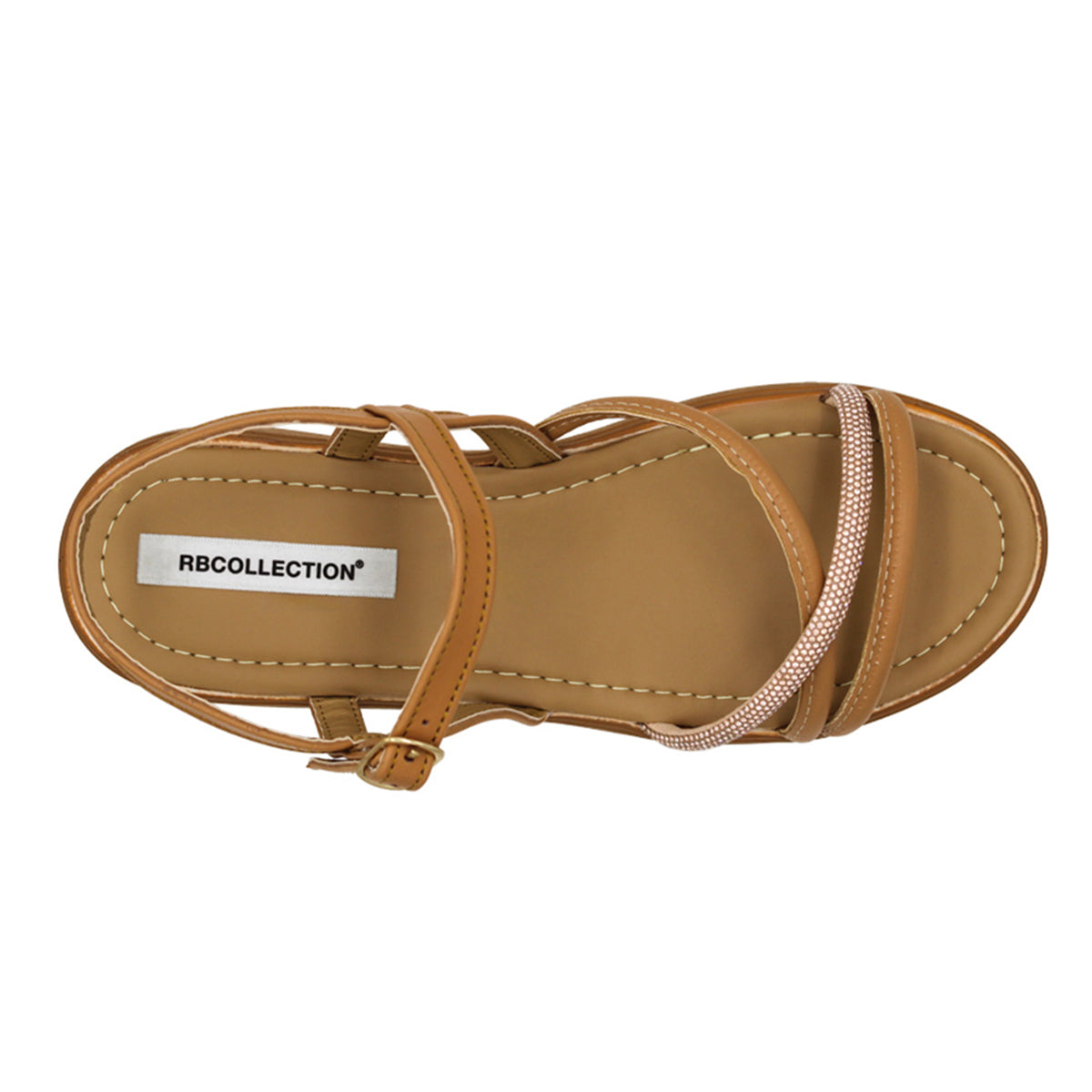 Foto 4 pulgar | Sandalias Con Plataforma Exterior Sintético Color Café Para Mujer De Rbcollection